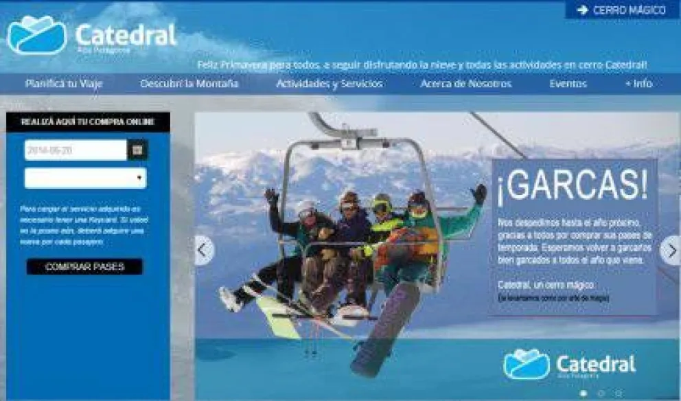Hackearon la página web de Catedral Alta Patagonia