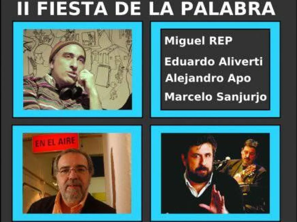 Apo, Rep y Aliverti abrirán la Fiesta de la Palabra 2014