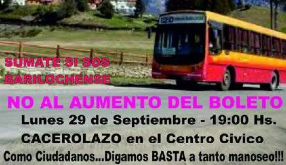 Protesta contra el aumento del boleto