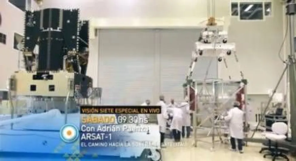 TV Pública promociona la transmisión de la despedida del ARSAT 1