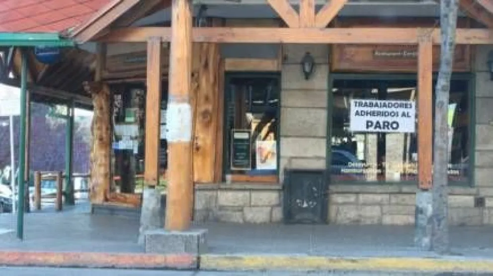 Escasa actividad en el centro de Bariloche por el paro nacional