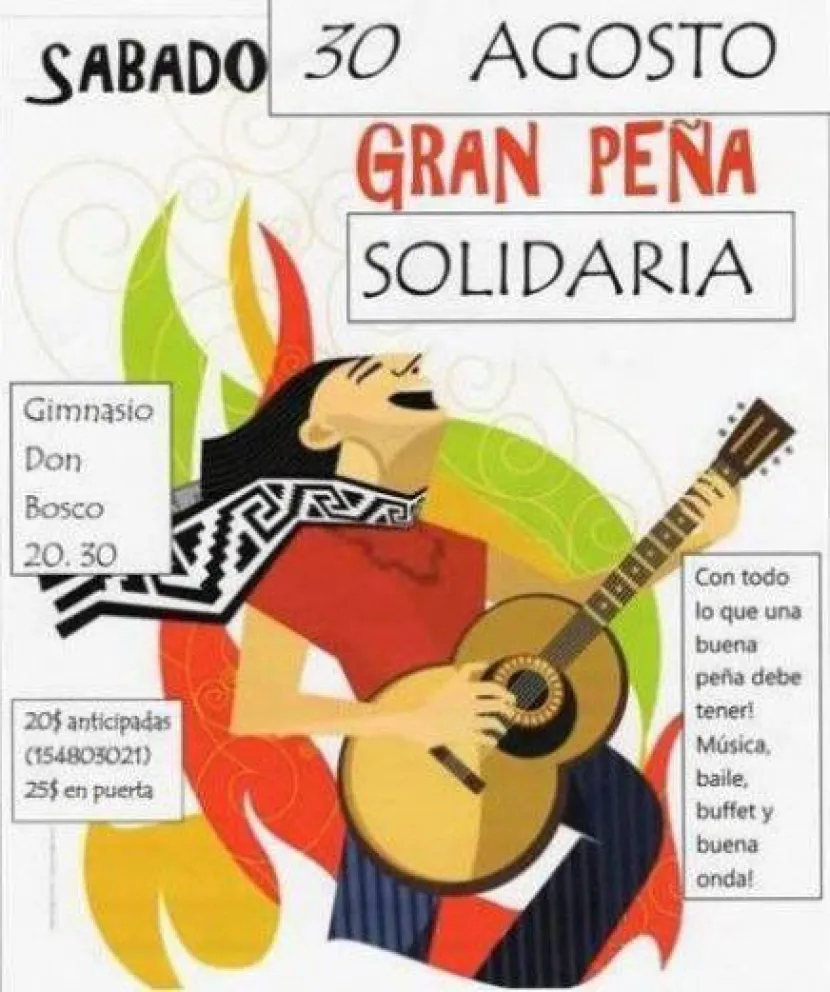 Organizan peña folclórica solidaria