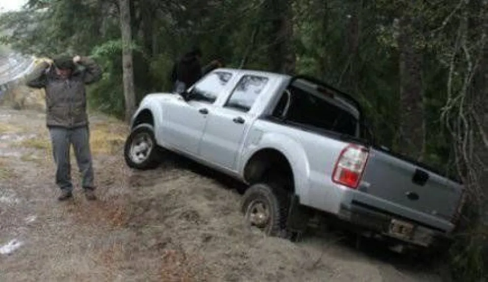 Una camioneta despistó en la ruta 231