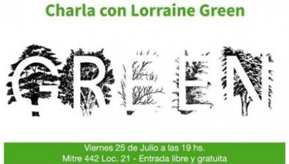 Lorraine Green disertará sobre el proceso creativo en el arte