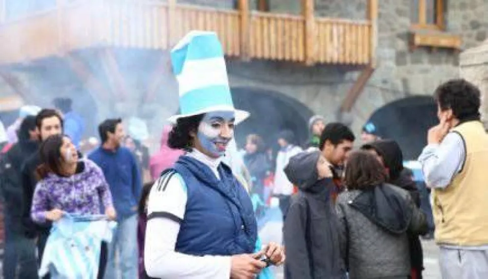 Bariloche también festejó el ajustado triunfo de Argentina 