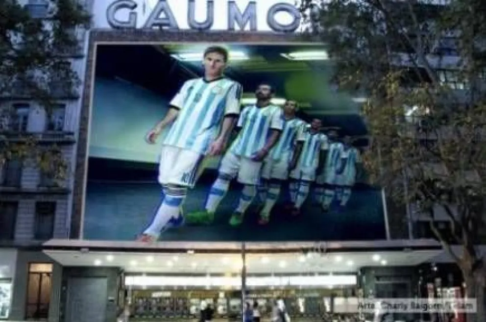 Los partidos de Argentina se verán gratis en pantalla gigante