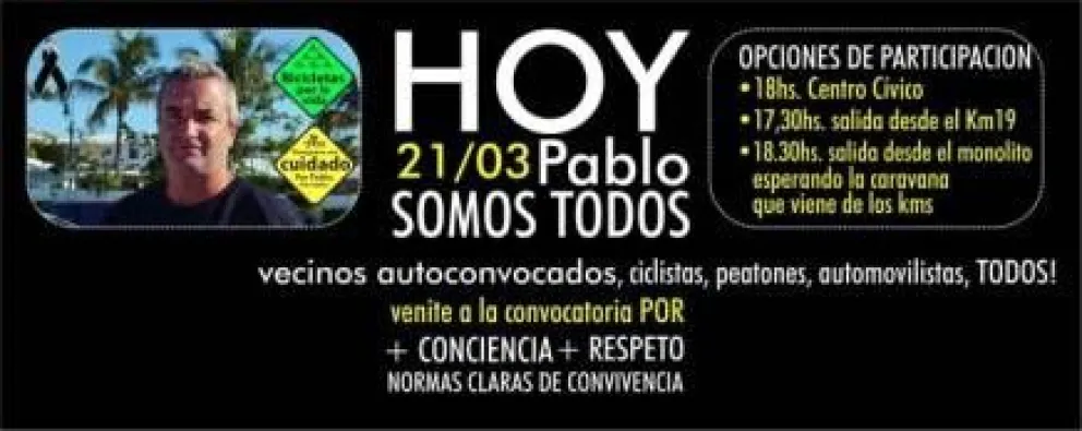 Bicicletas por la vida: Llega la esperada movilización de vecinos 