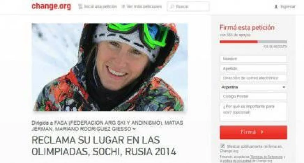 Juntan firmas para que María Belén acceda a los Juegos Olímpicos