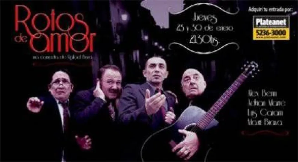 Presentan la obra "Rotos de Amor" en La Baita