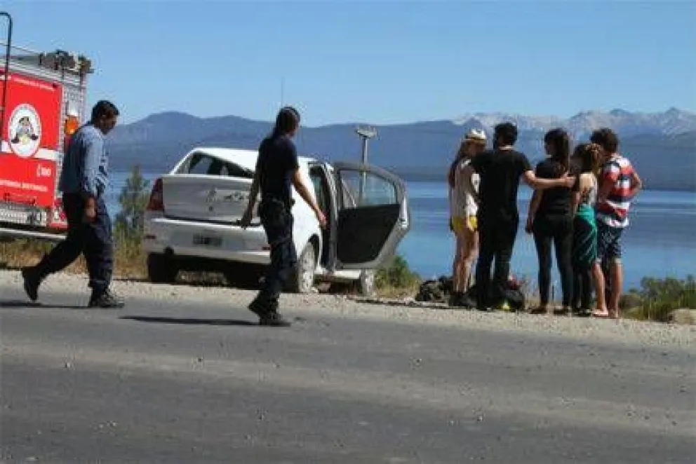 Vuelco en la ruta