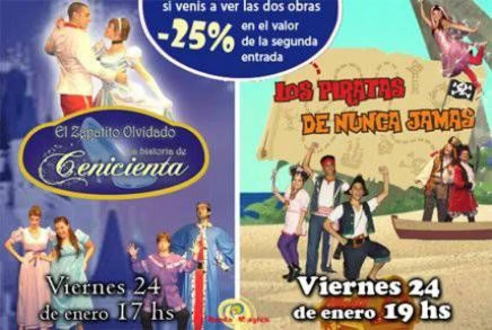 Doble función de obras infantiles en La Baita