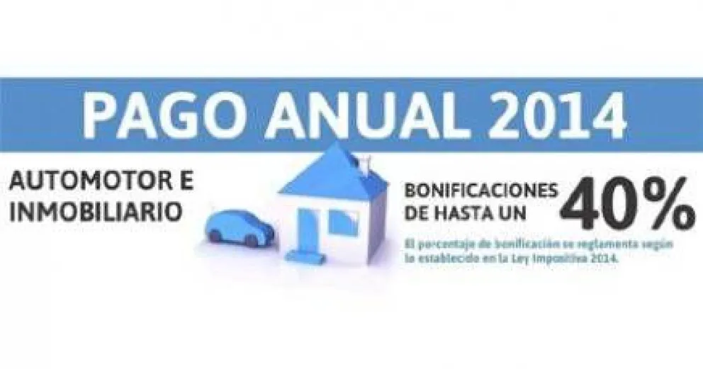 Bonificaciones de hasta un 40 por ciento en el pago de impuestos provinciales