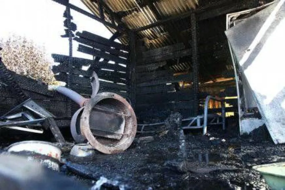 Anciano murió en un incendio en el barrio Nahuel Hue