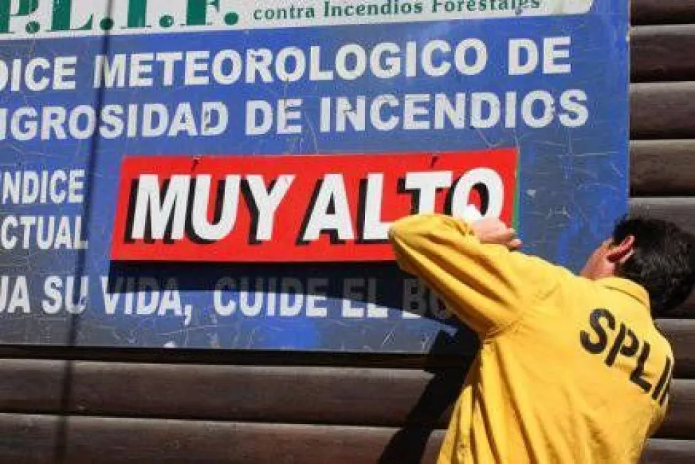 "Alerta máxima" por probabilidad de incendios en Bariloche