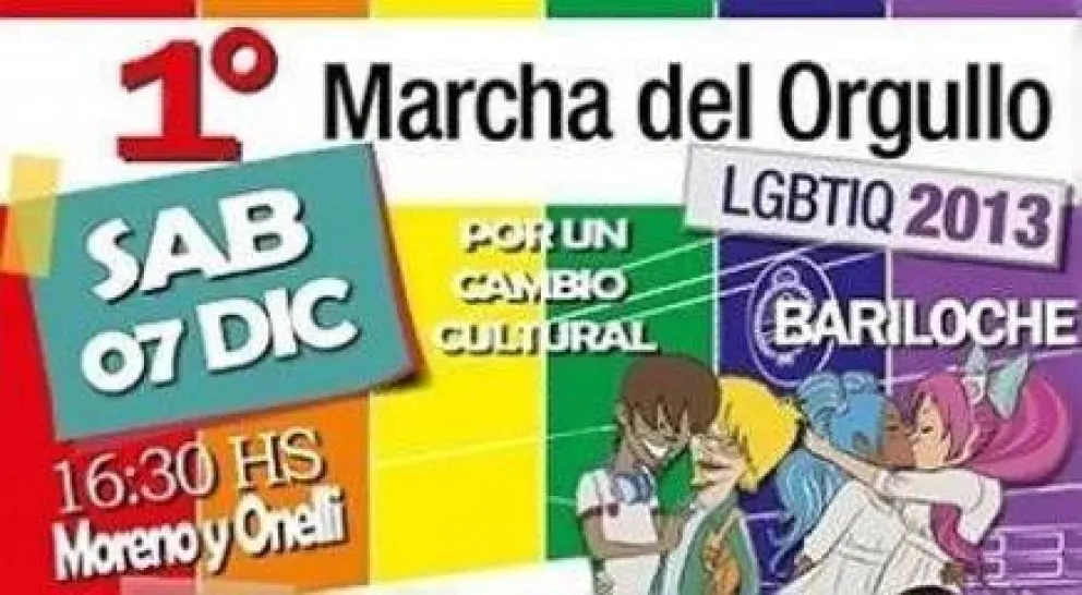 Primera Marcha del Orgullo en Bariloche