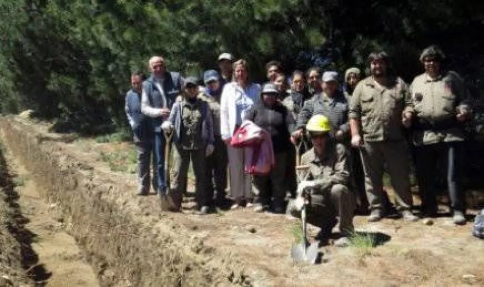 Avanzan las obras del acueducto para las 35 hectáreas