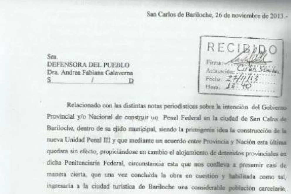 Insinúan que el Penal Federal lesionaría "el patrimonio de la ciudad"