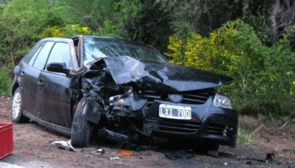 Choque frontal en Bustillo