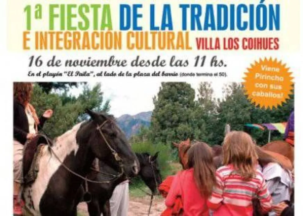 "Mega fiesta" de la integración cultural en Villa los Coihues