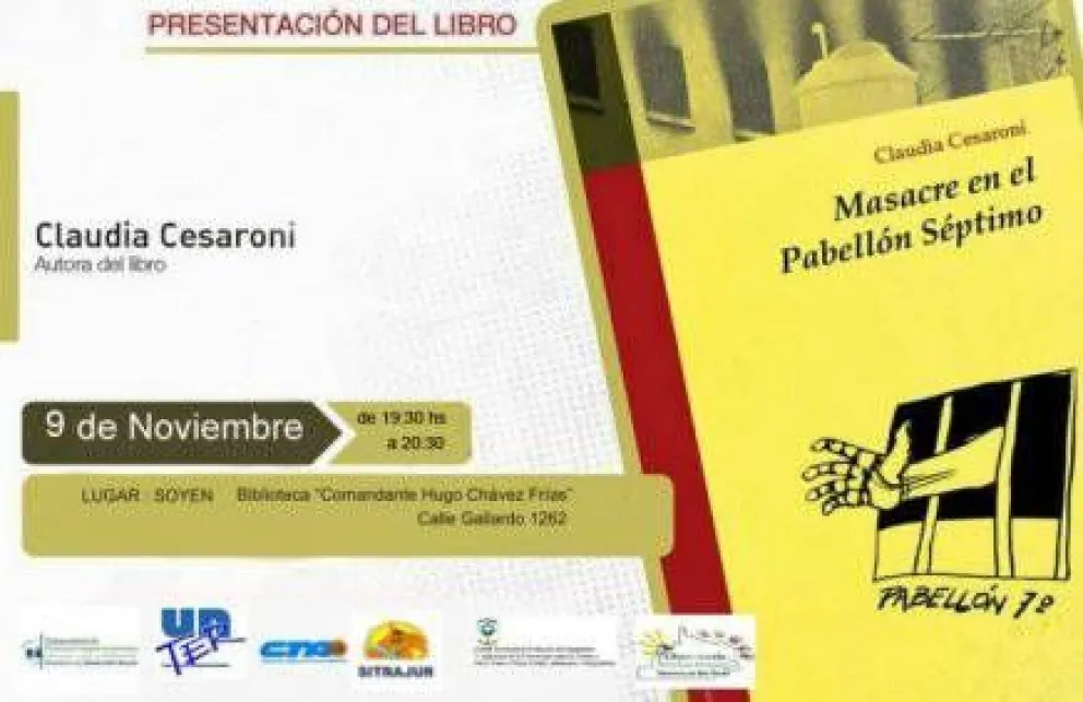 Presentan "Masacre en el Pabellón Séptimo"