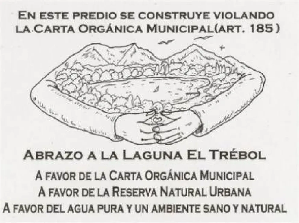 Vecinos realizarán "gran abrazo" a Laguna El Trébol