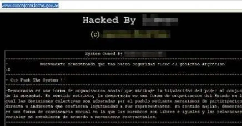 Hackearon página web del Concejo Municipal