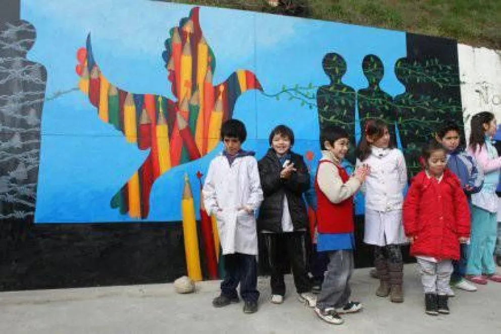 Un mural para recordar "La noche de los lápices"