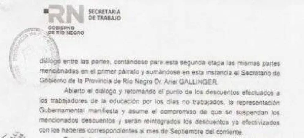 ATE asegura que el gobierno devolverá dinero descontado a porteros