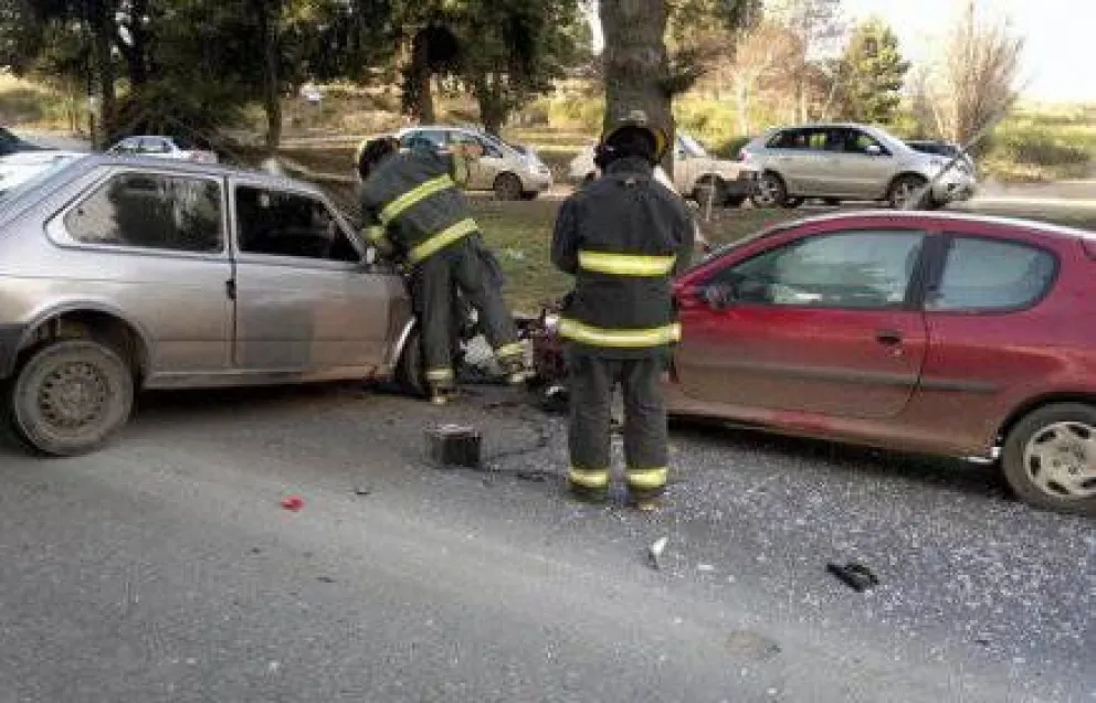 Violento choque en el &Ntilde;ireco