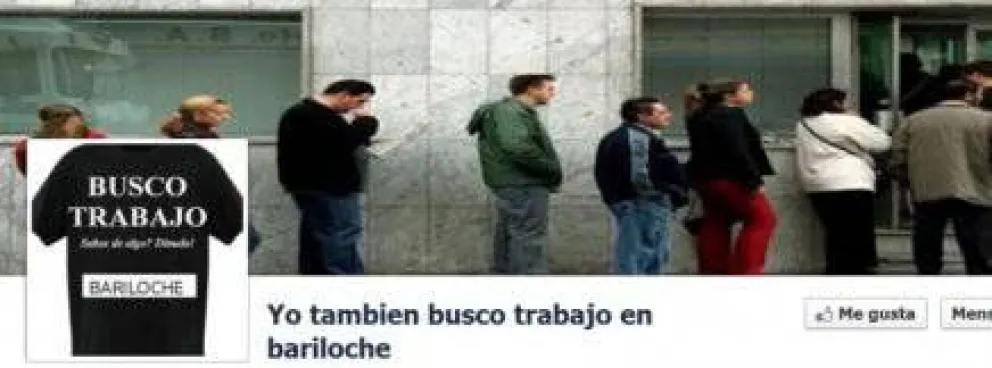 Barilochenses buscan trabajo por Facebook