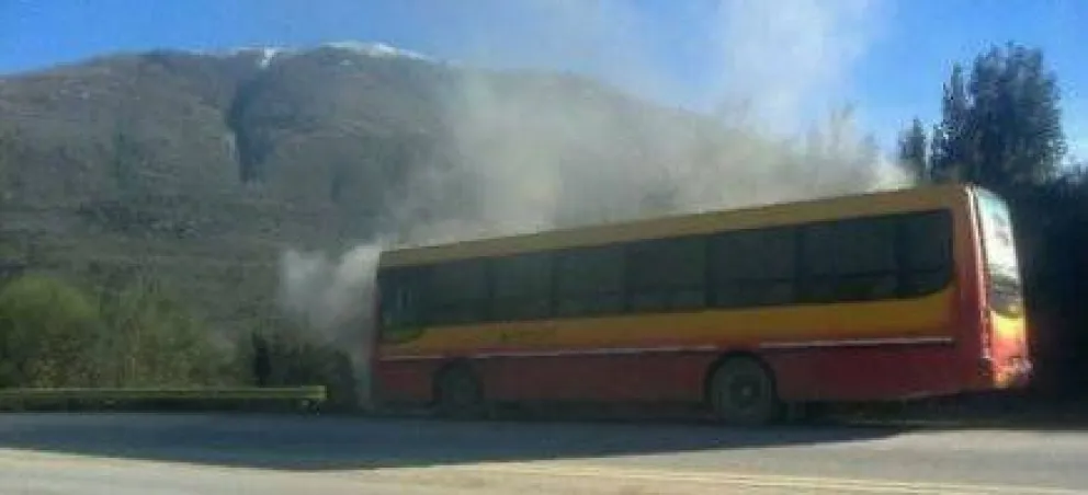 Se quemó un colectivo 