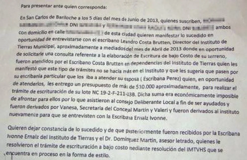 Grave denuncia contra Director del Instituto de la Vivienda
