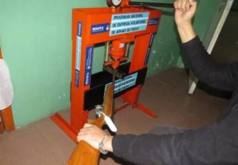 Recolectaron 37 armas en la campaña de entrega voluntaria