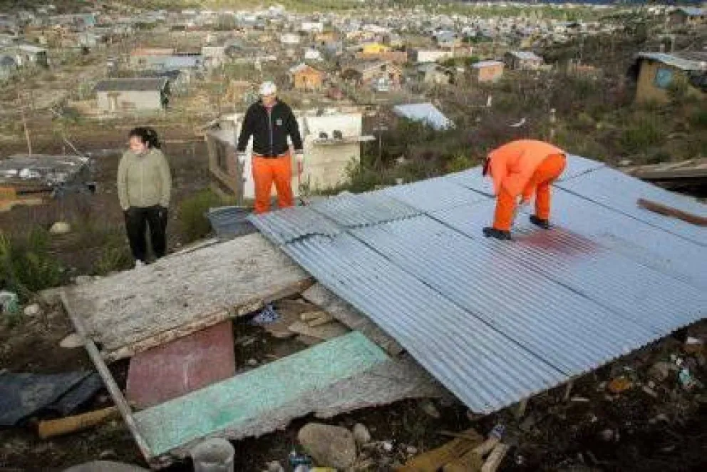 Temporal afectó 30 casas en el Alto