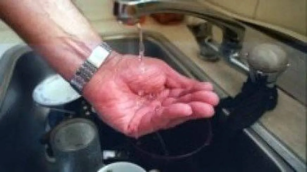Corte de agua por rotura de un caño 