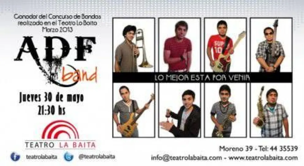 "ADF Band" se presenta en La Baita 