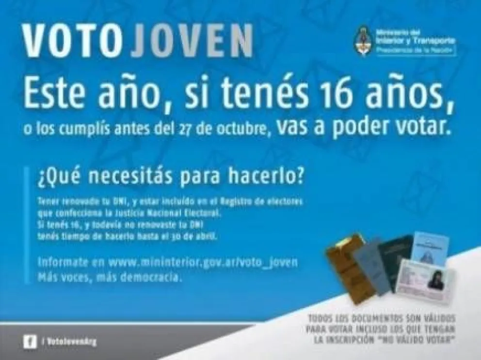 Más de 600 jóvenes mayores de 16 se sumaron al padrón en Bariloche