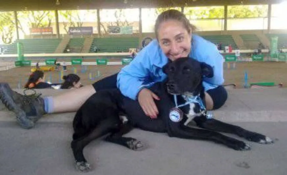Una barilochense se subió al podio en atractiva competición para perros 