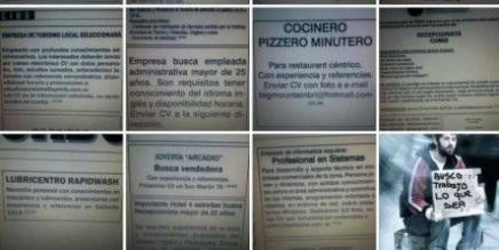 Hay 8 mil personas sin trabajo anotadas en la Oficina de Empleo