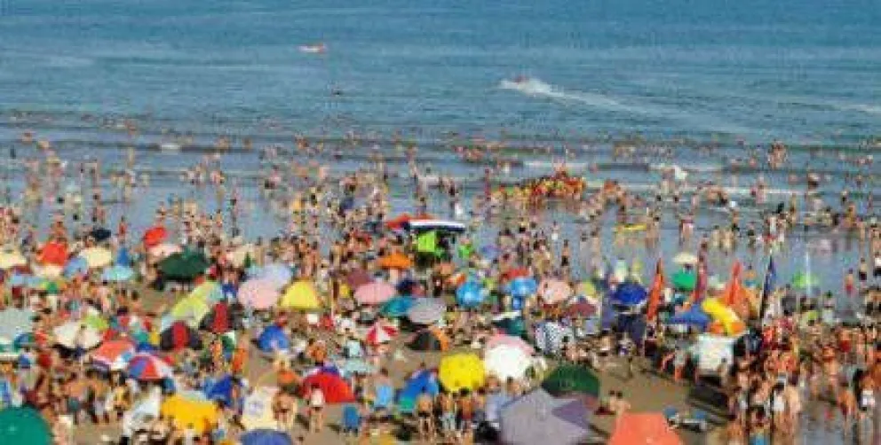 Gran afluencia de turismo en Las Grutas