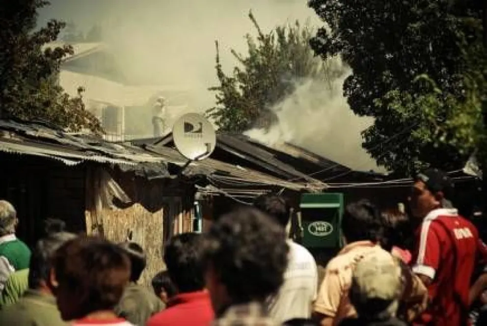 Ardió una casa en Bariloche 