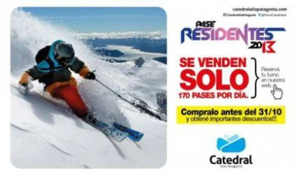 Catedral Alta Patagonia lanza el pase residente 2013