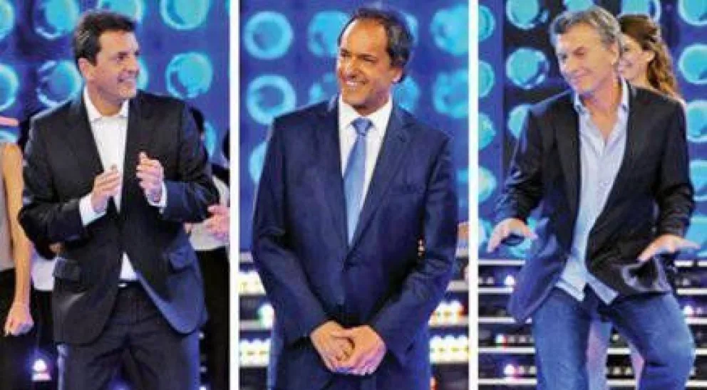 Scioli, Macri y Massa: el show debe seguir