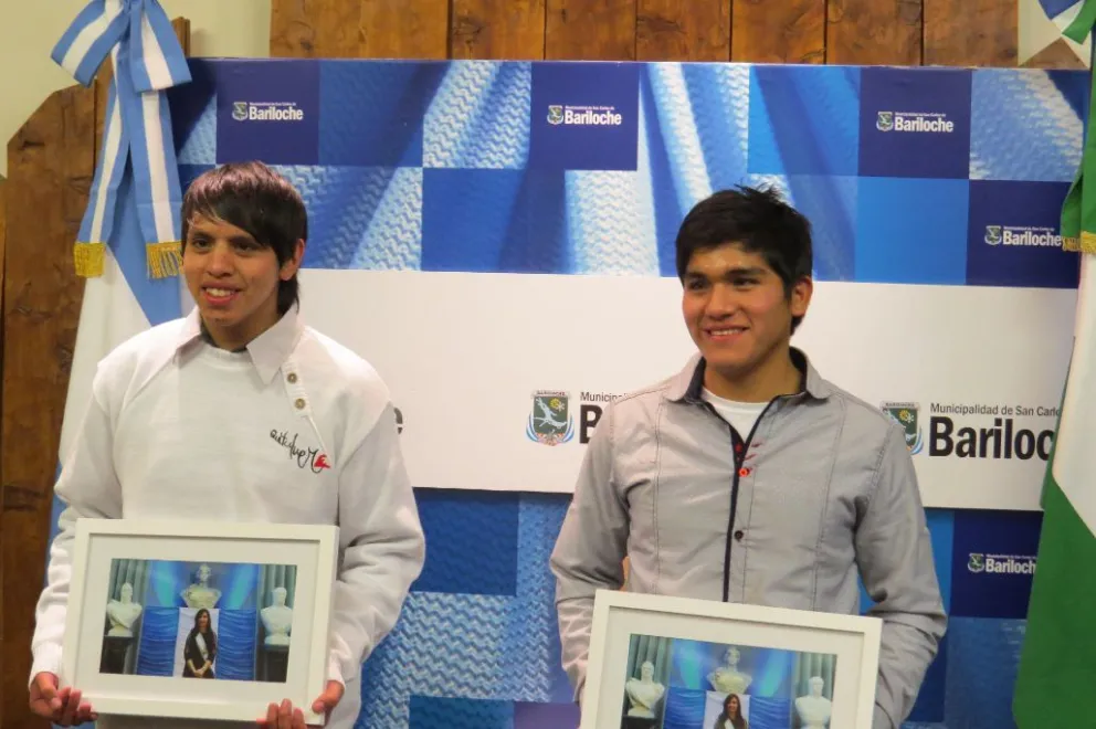 Los ahijados Walter, de Bariloche, y Segundo, de El Bolsón