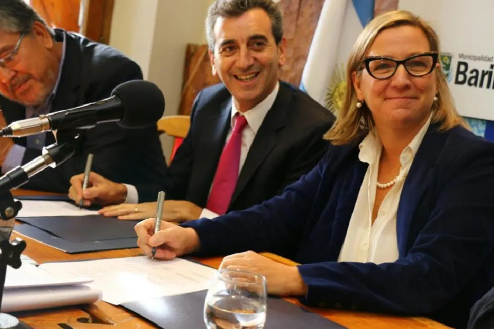 Randazzo junto a Martini, en Bariloche