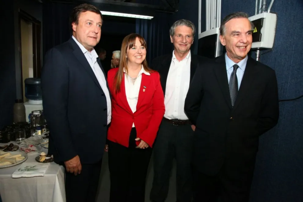 Los cuatro candidatos, minutos antes del "debate"