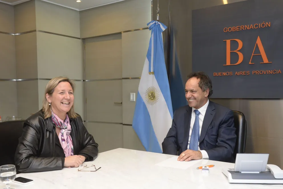 Martini y Scioli dialogaron en la sede porteña del Banco Provincia