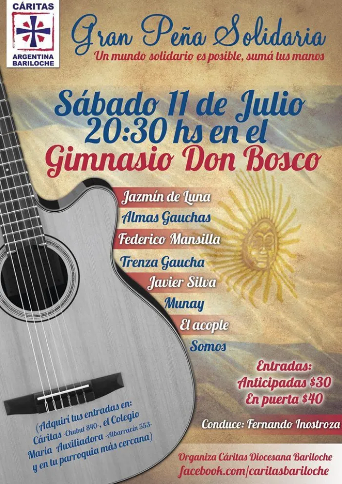 Se viene la Gran Peña Solidaria de Cáritas