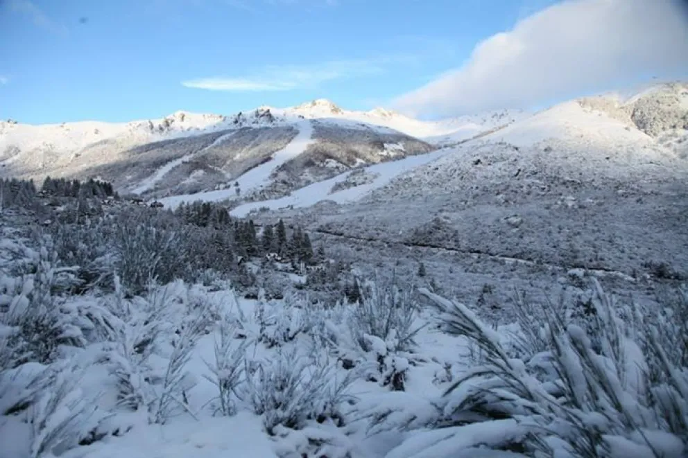 La nieve llegó a cada rincón de la ciudad.