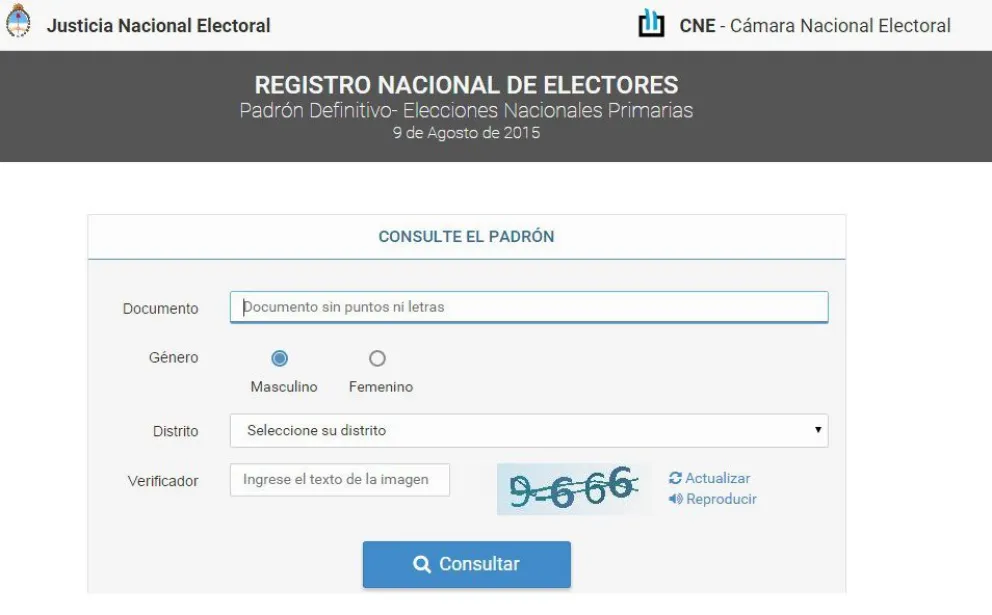Las consultas del padrón por la web o a través del teléfono aceleran los trámites al momento de la votación.